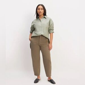 Everlane Organic Cotton Button Up Boyfriend Shirt Size 2 NWOT